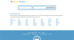 Desktop Screenshot of distancescalculator.com