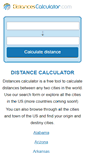 Mobile Screenshot of distancescalculator.com